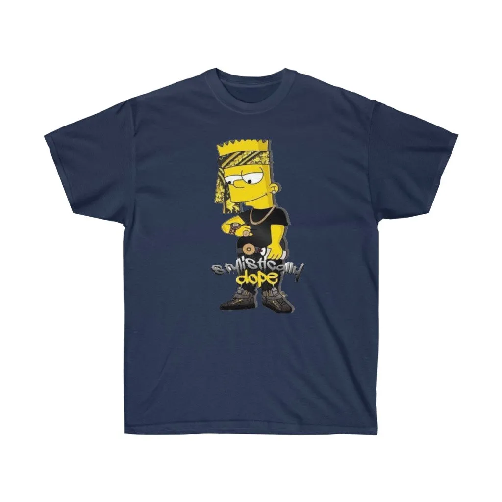 Dope Bart Unisex Tee, Custom T-shirt, Graphic T-shirt, Bart Simpson Tee