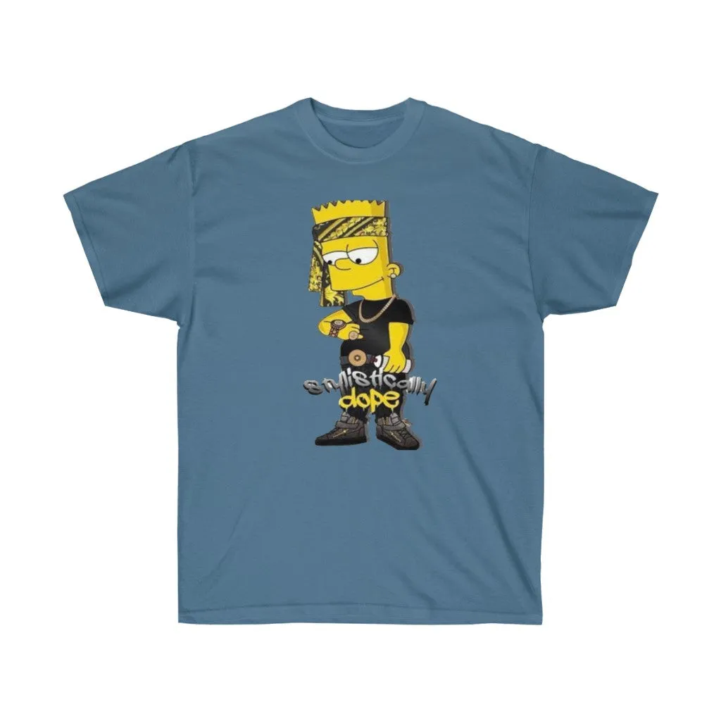 Dope Bart Unisex Tee, Custom T-shirt, Graphic T-shirt, Bart Simpson Tee
