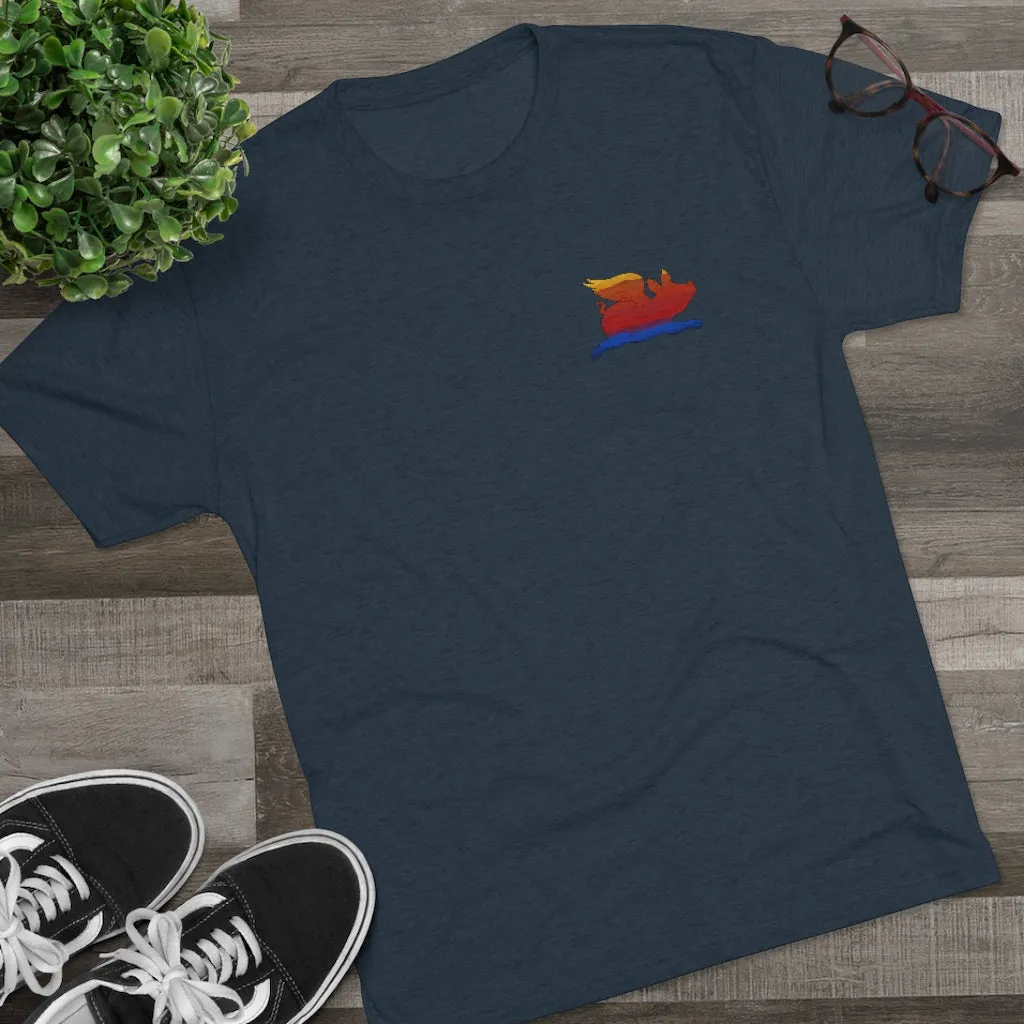 E-2 Sunset Theme - "Get In Nerds" Men's Tri-Blend Crew Tee