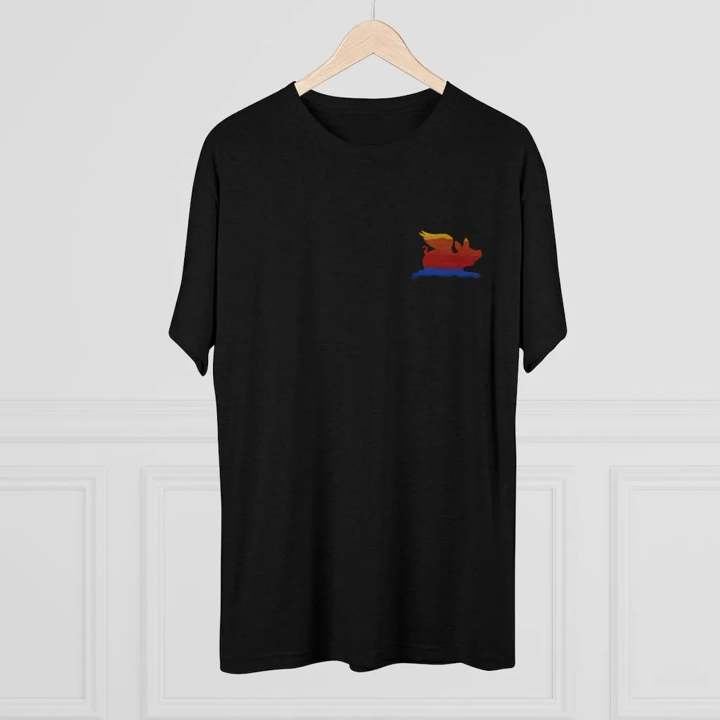 E-2 Sunset Theme - "Get In Nerds" Men's Tri-Blend Crew Tee