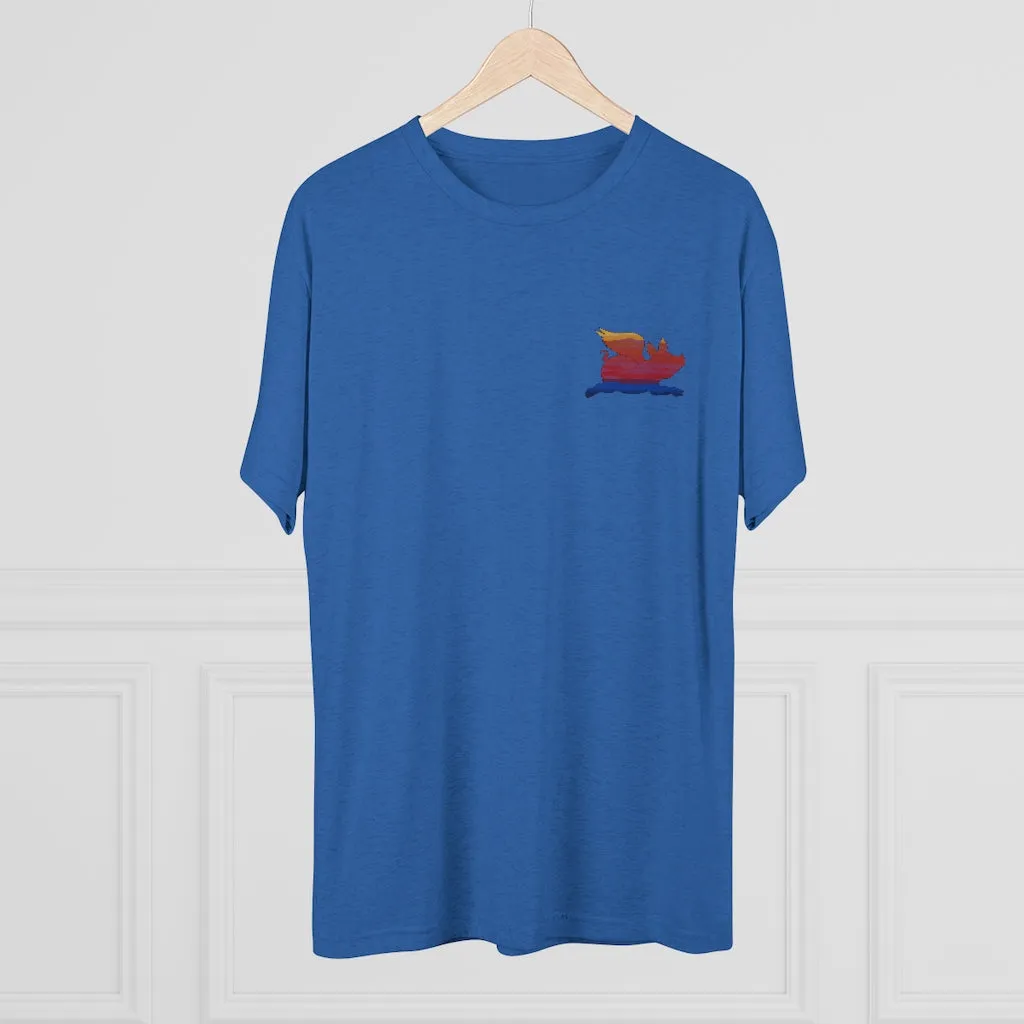 E-2 Sunset Theme - "Get In Nerds" Men's Tri-Blend Crew Tee