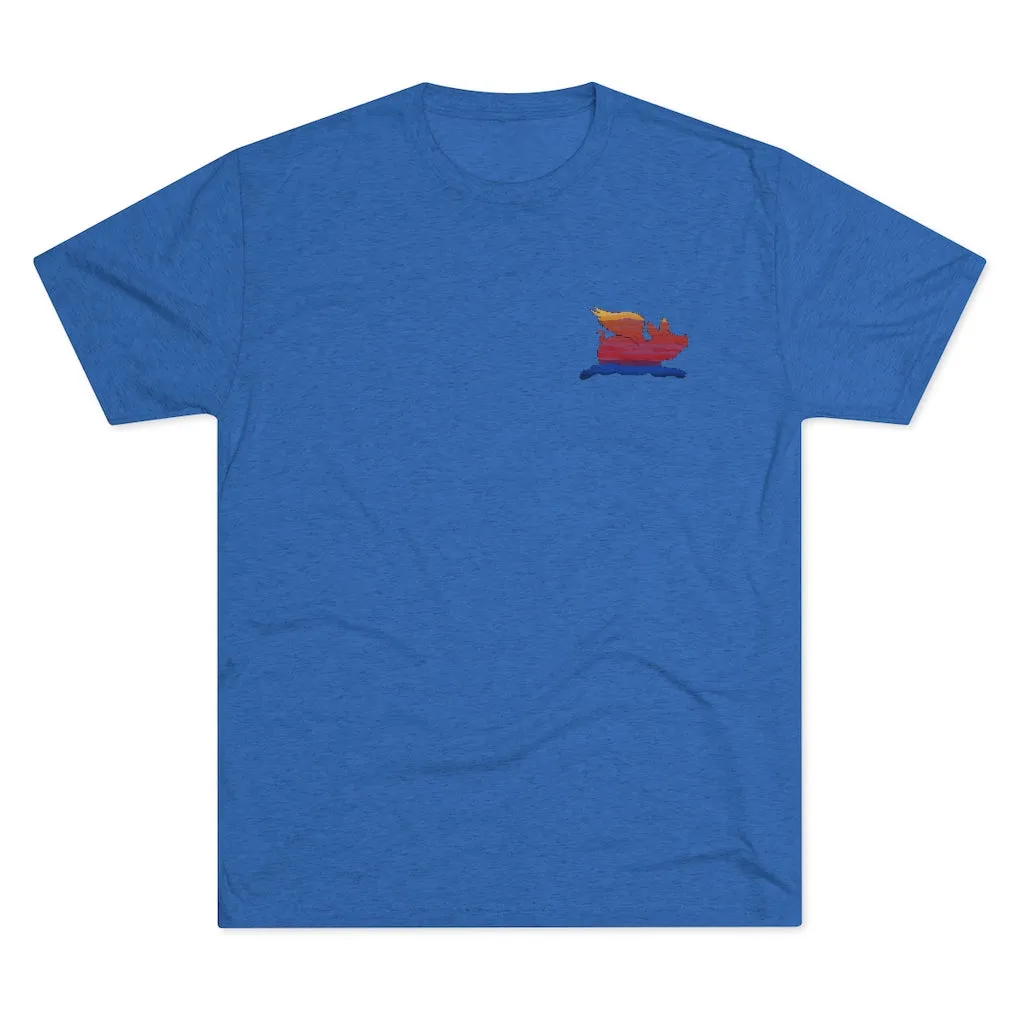 E-2 Sunset Theme - "Get In Nerds" Men's Tri-Blend Crew Tee