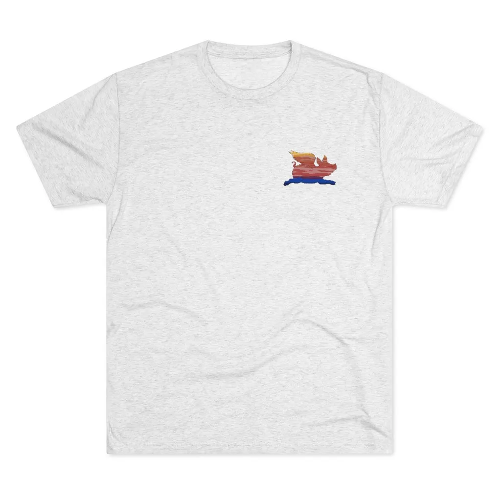 E-2 Sunset Theme - "Get In Nerds" Men's Tri-Blend Crew Tee