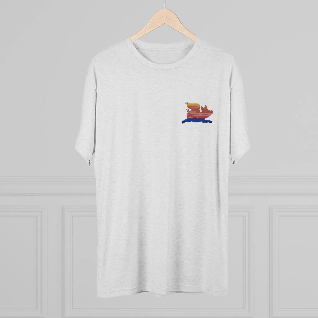 E-2 Sunset Theme - "Get In Nerds" Men's Tri-Blend Crew Tee
