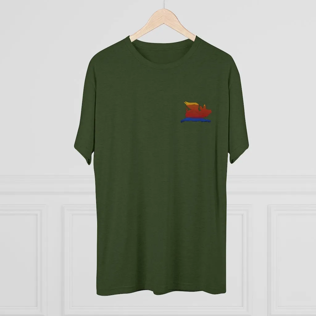 E-2 Sunset Theme - "Get In Nerds" Men's Tri-Blend Crew Tee