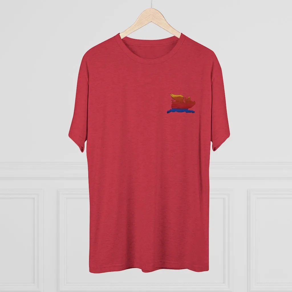 E-2 Sunset Theme - "Get In Nerds" Men's Tri-Blend Crew Tee