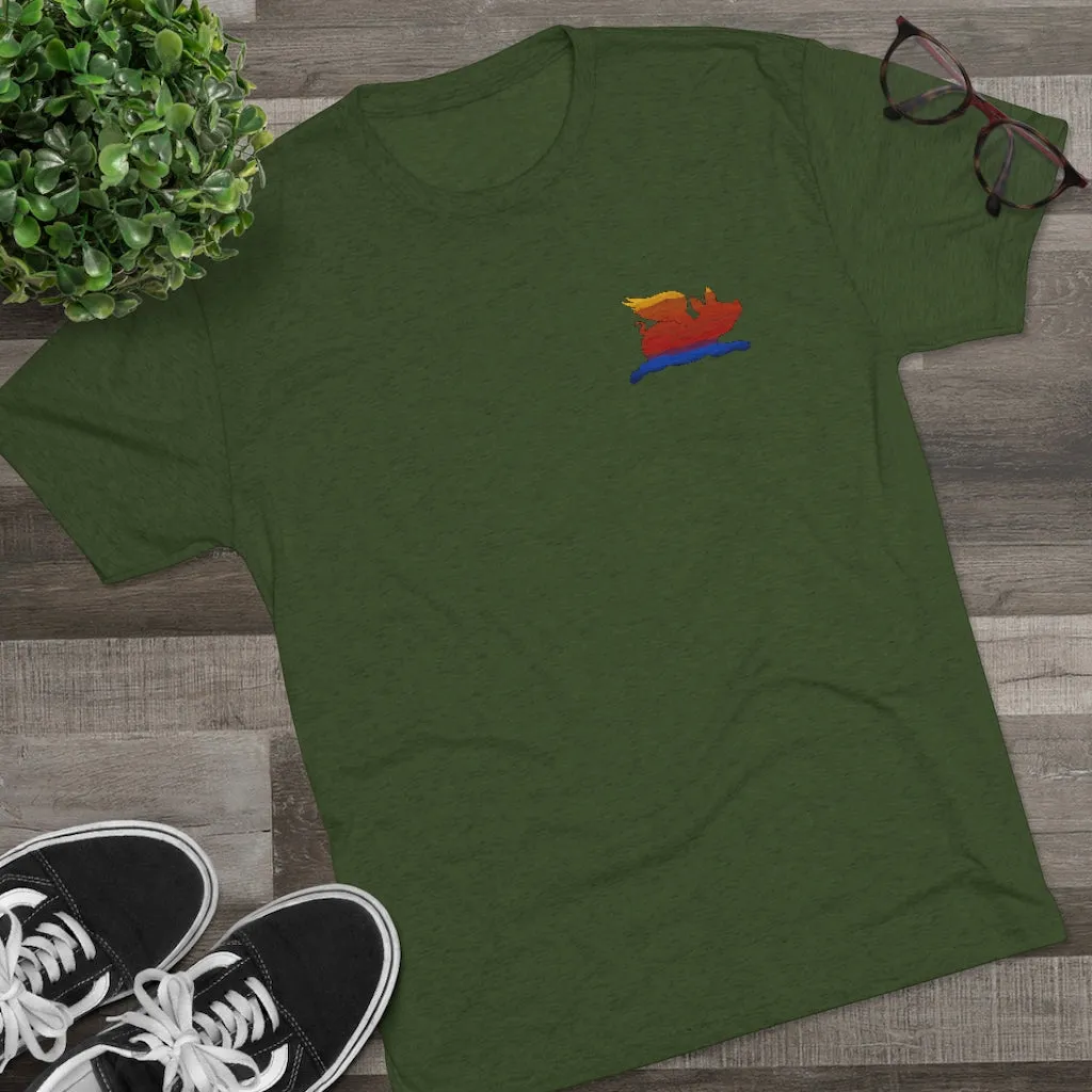 E-2 Sunset Theme - "Get In Nerds" Men's Tri-Blend Crew Tee
