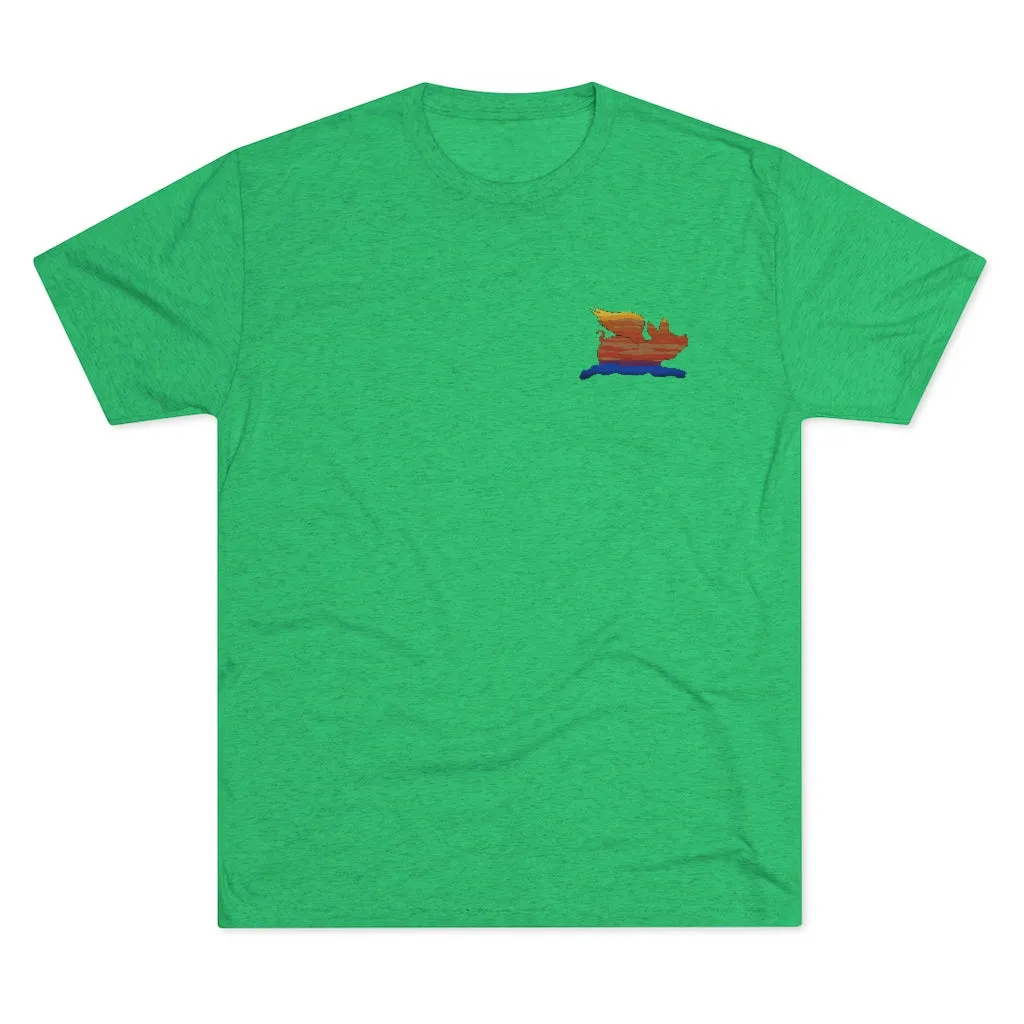 E-2 Sunset Theme - "Get In Nerds" Men's Tri-Blend Crew Tee
