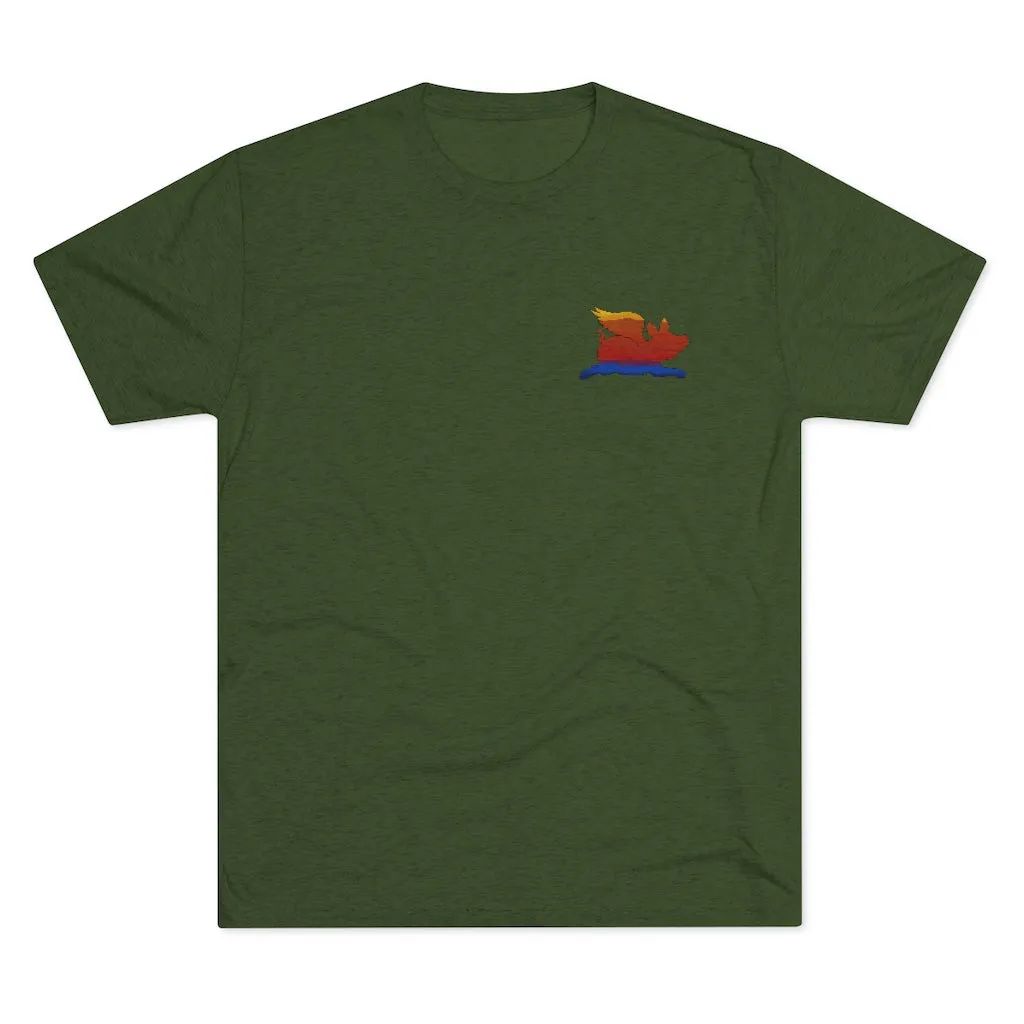 E-2 Sunset Theme - "Get In Nerds" Men's Tri-Blend Crew Tee