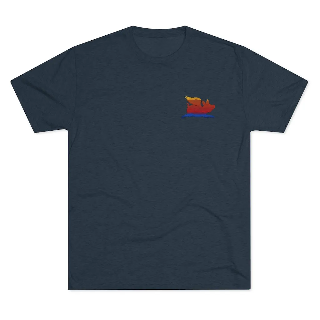 E-2 Sunset Theme - "Get In Nerds" Men's Tri-Blend Crew Tee