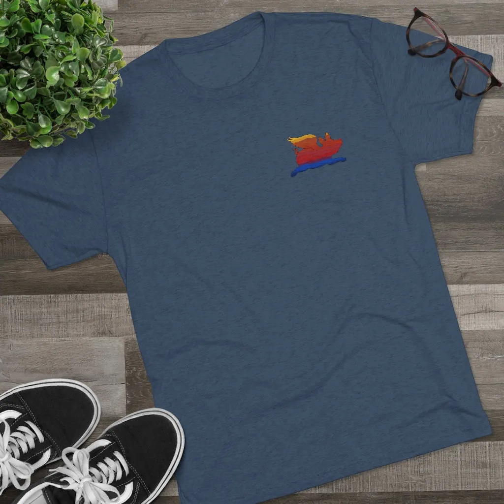 E-2 Sunset Theme - "Get In Nerds" Men's Tri-Blend Crew Tee
