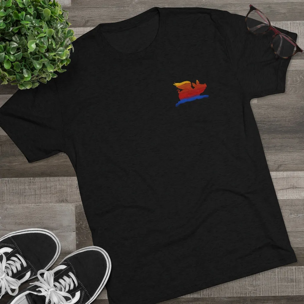 E-2 Sunset Theme - "Get In Nerds" Men's Tri-Blend Crew Tee