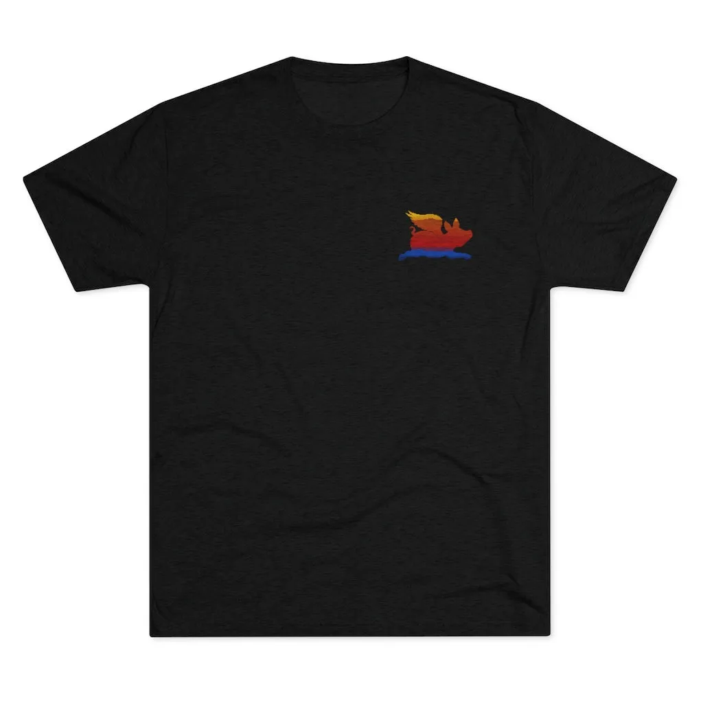 E-2 Sunset Theme - "Get In Nerds" Men's Tri-Blend Crew Tee