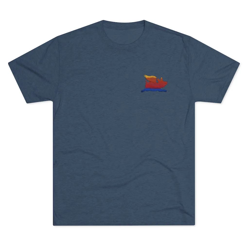 E-2 Sunset Theme - "Get In Nerds" Men's Tri-Blend Crew Tee