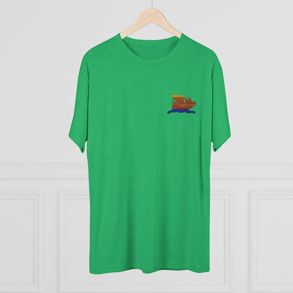 E-2 Sunset Theme - "Get In Nerds" Men's Tri-Blend Crew Tee