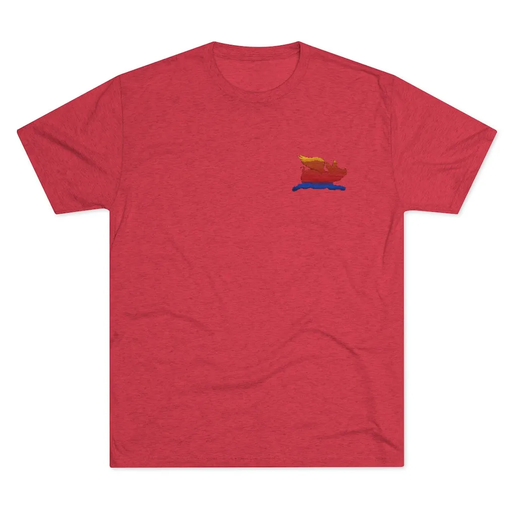 E-2 Sunset Theme - "Get In Nerds" Men's Tri-Blend Crew Tee