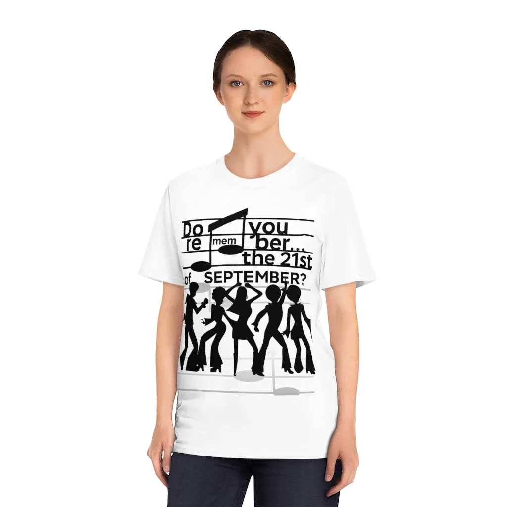 Earth Wind & Fire Inspired / 21st of September Unisex Organic Short Sleeve Tee (full cover)