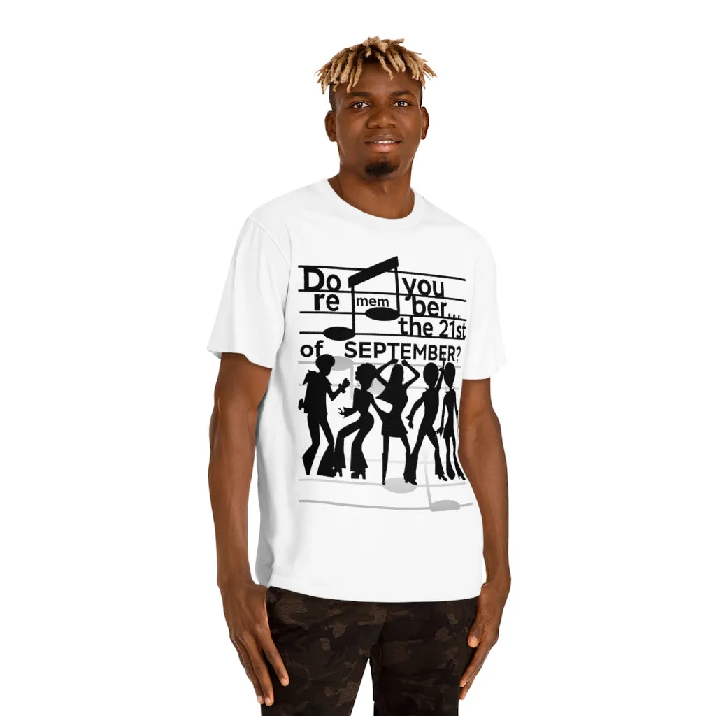 Earth Wind & Fire Inspired / 21st of September Unisex Organic Short Sleeve Tee (full cover)