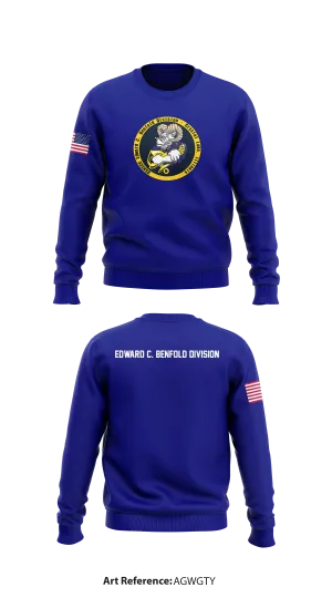Edward C. Benfold Division Store 1 Core Men's Crewneck Performance Sweatshirt - agWgTY
