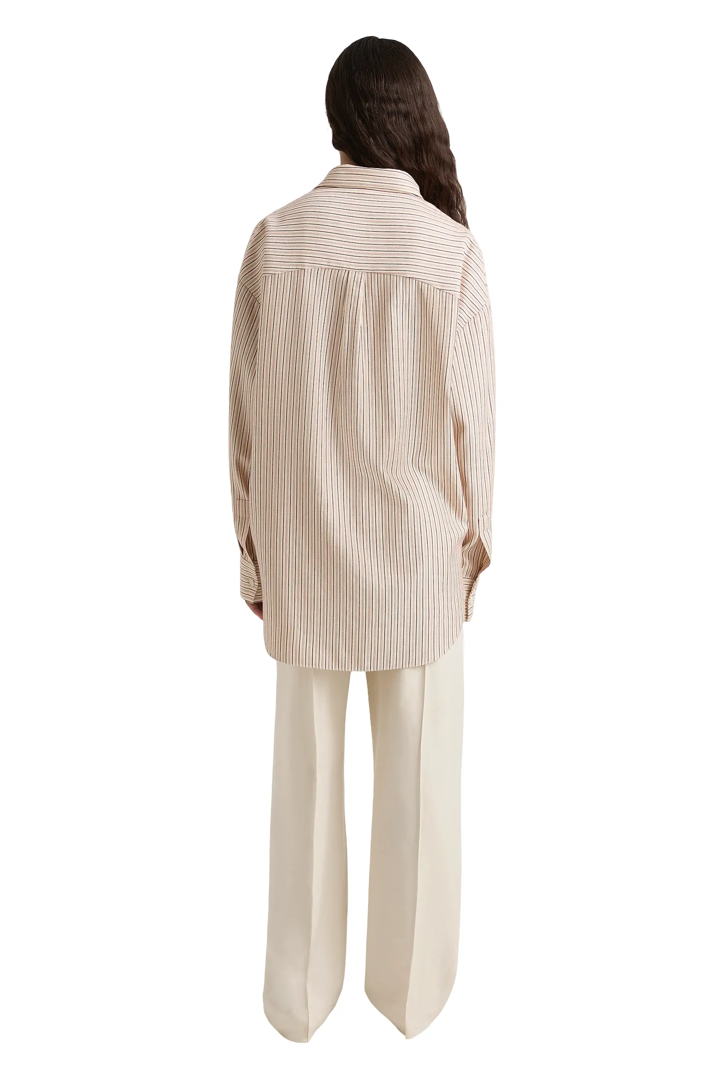En Vau Shirt - Pinstripe Blush