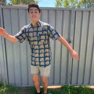 Fair Trade Ethical Cotton Shirt in Took Took Design