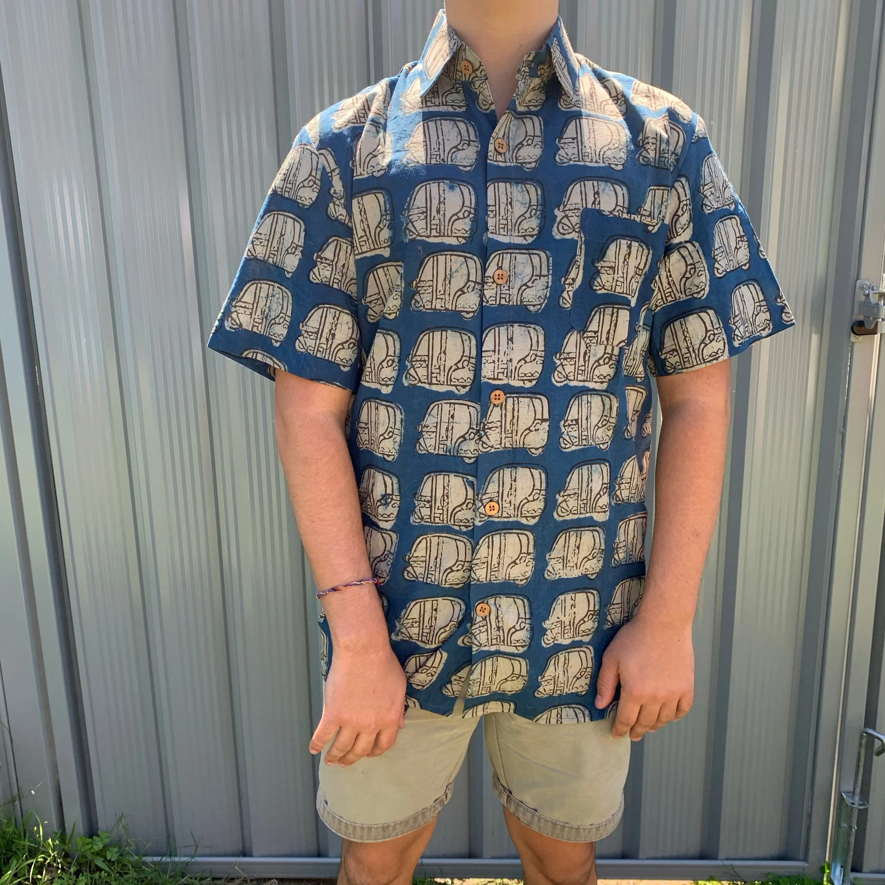 Fair Trade Ethical Cotton Shirt in Took Took Design