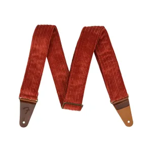 Fender Corduroy Guitar Strap, Antique Cherry
