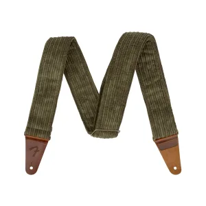 Fender Corduroy Guitar Strap, Antique Olive