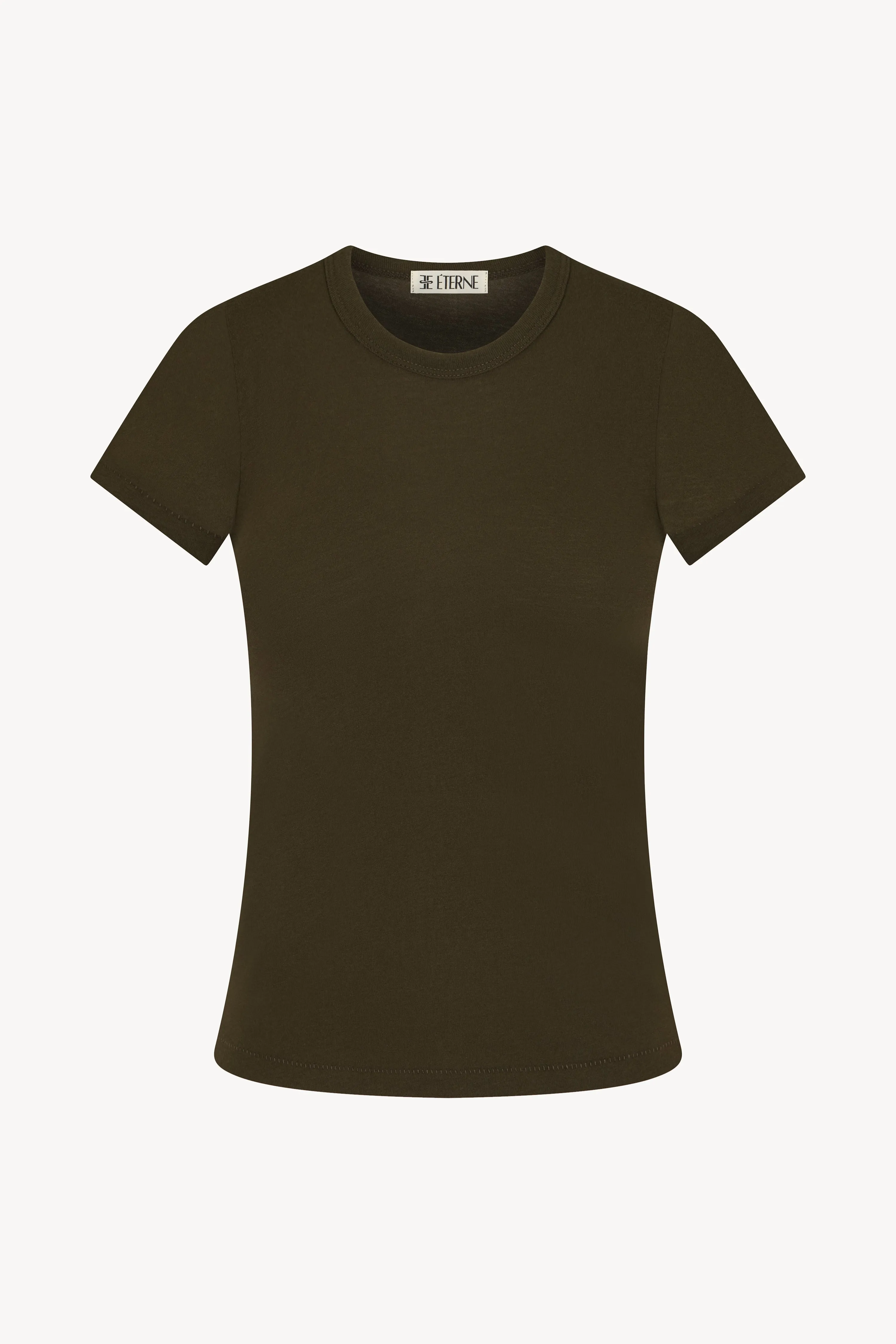 FITTED CREWNECK SHORT SLEEVE T-SHIRT