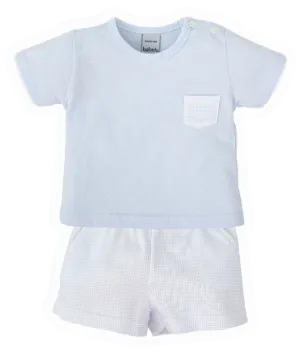 Gingham Knit Bloomers/Shorts Set
