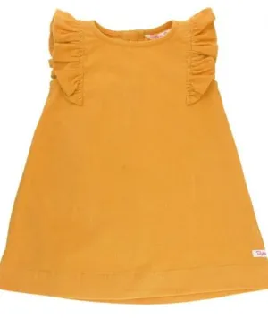 Golden Yellow Corduroy Jumper Dress