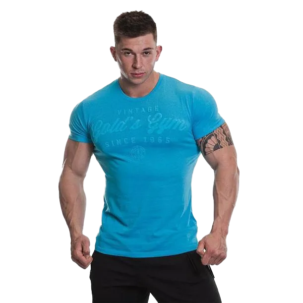 Gold's Gym Vintage Print T-Shirt Blue