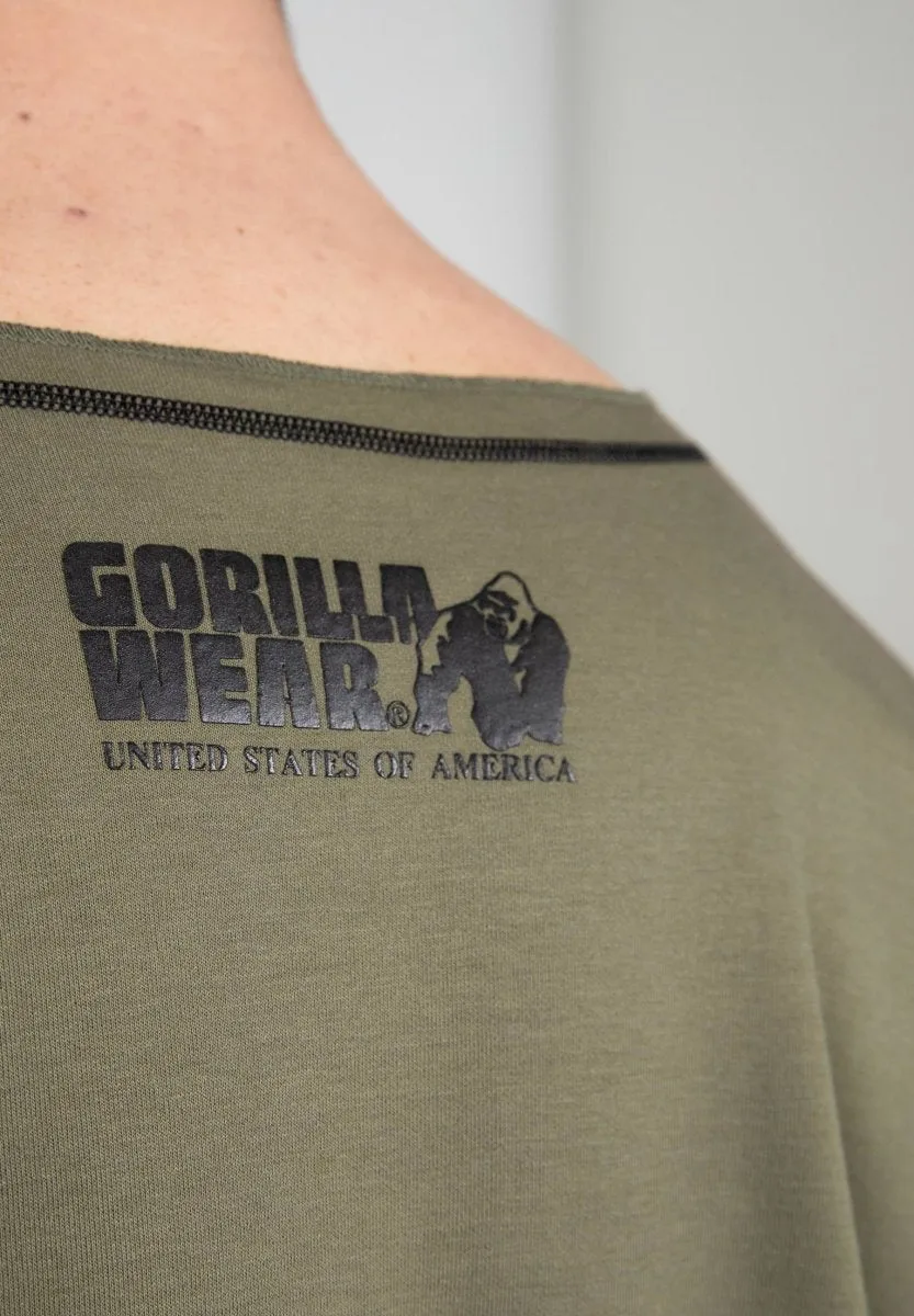 Gorilla Wear Sheldon Work Out Top - Army Green