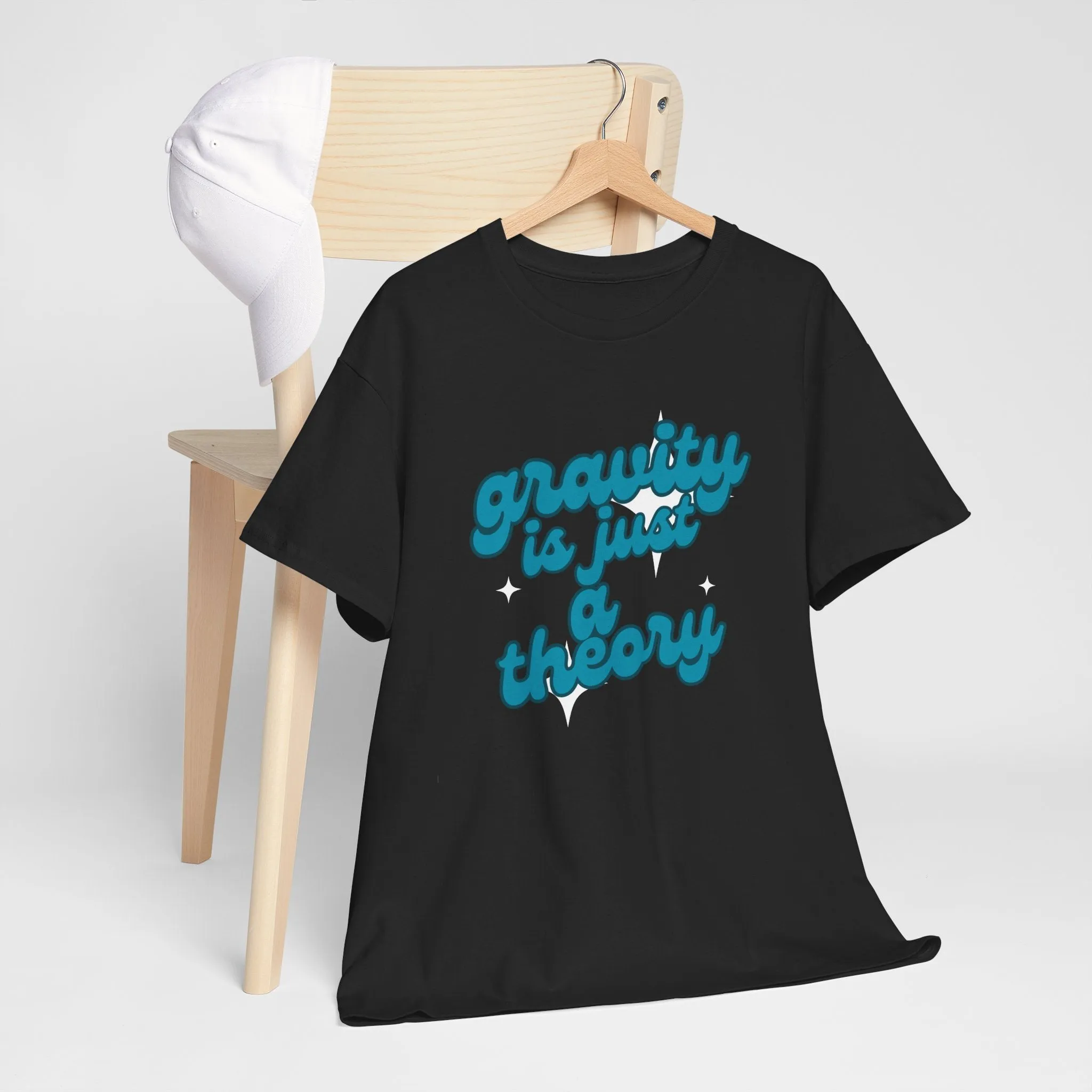 Gravity Is Just a Theory Tee, Science Humor Shirt, Unisex Cotton T-Shirt, Gift for Nerds, Casual Everyday Wear, Birthday Gift