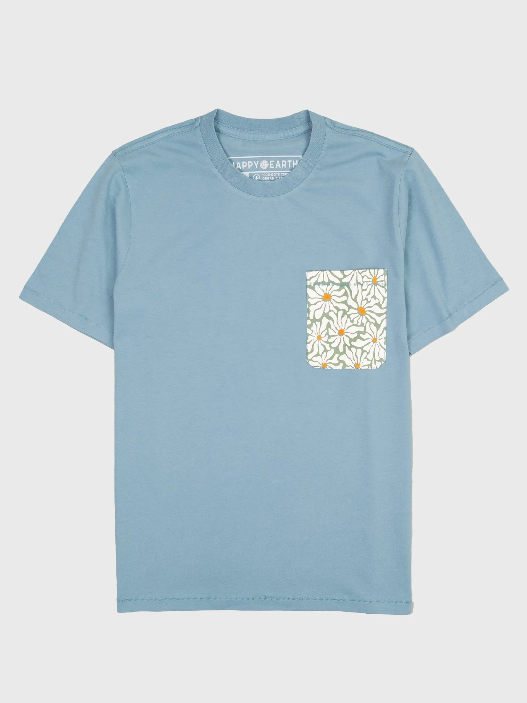 Groovy Flowers Pocket Tee