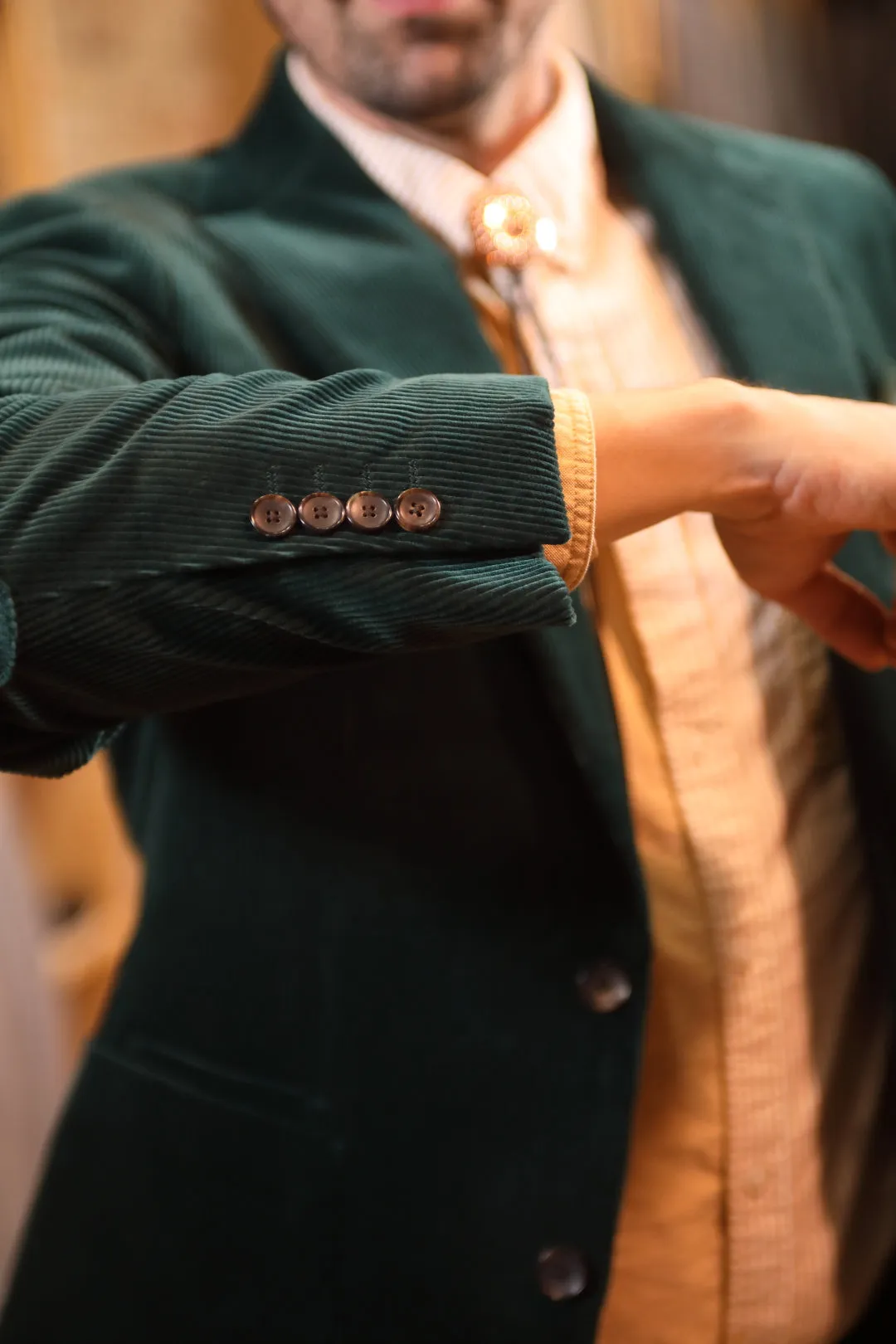 Hunter Green Corduroy Premium Suit
