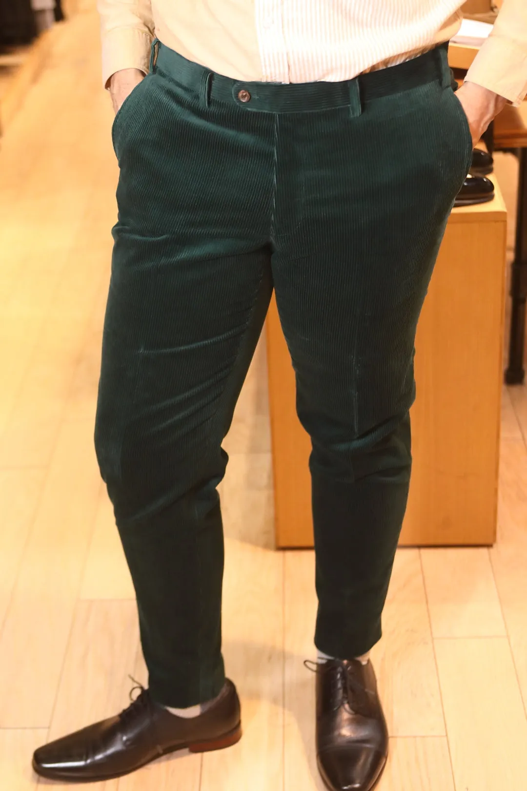 Hunter Green Corduroy Premium Suit