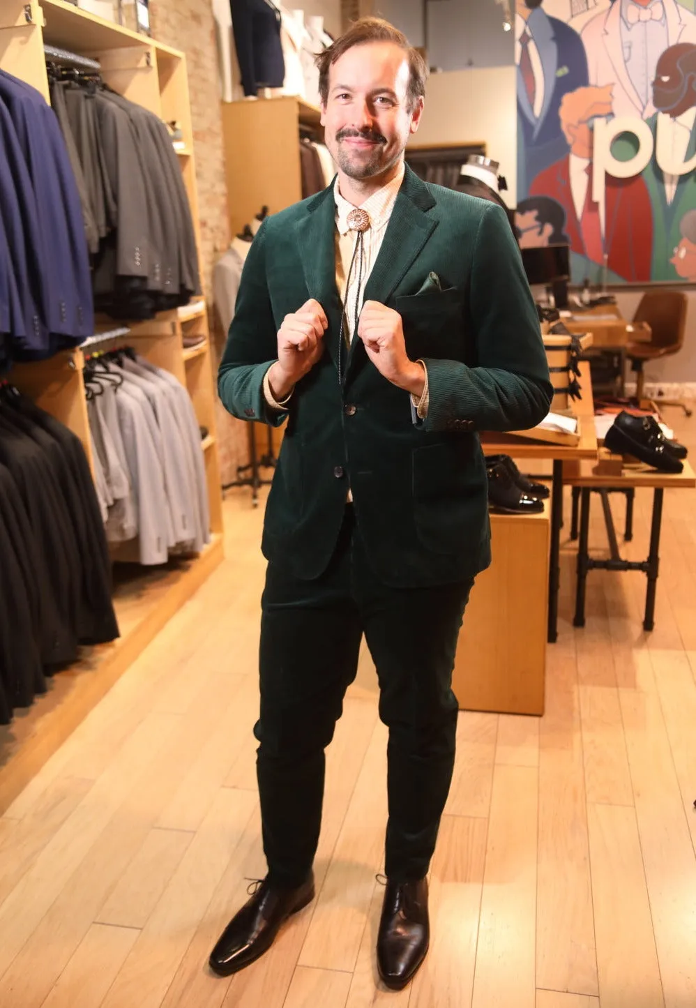 Hunter Green Corduroy Premium Suit