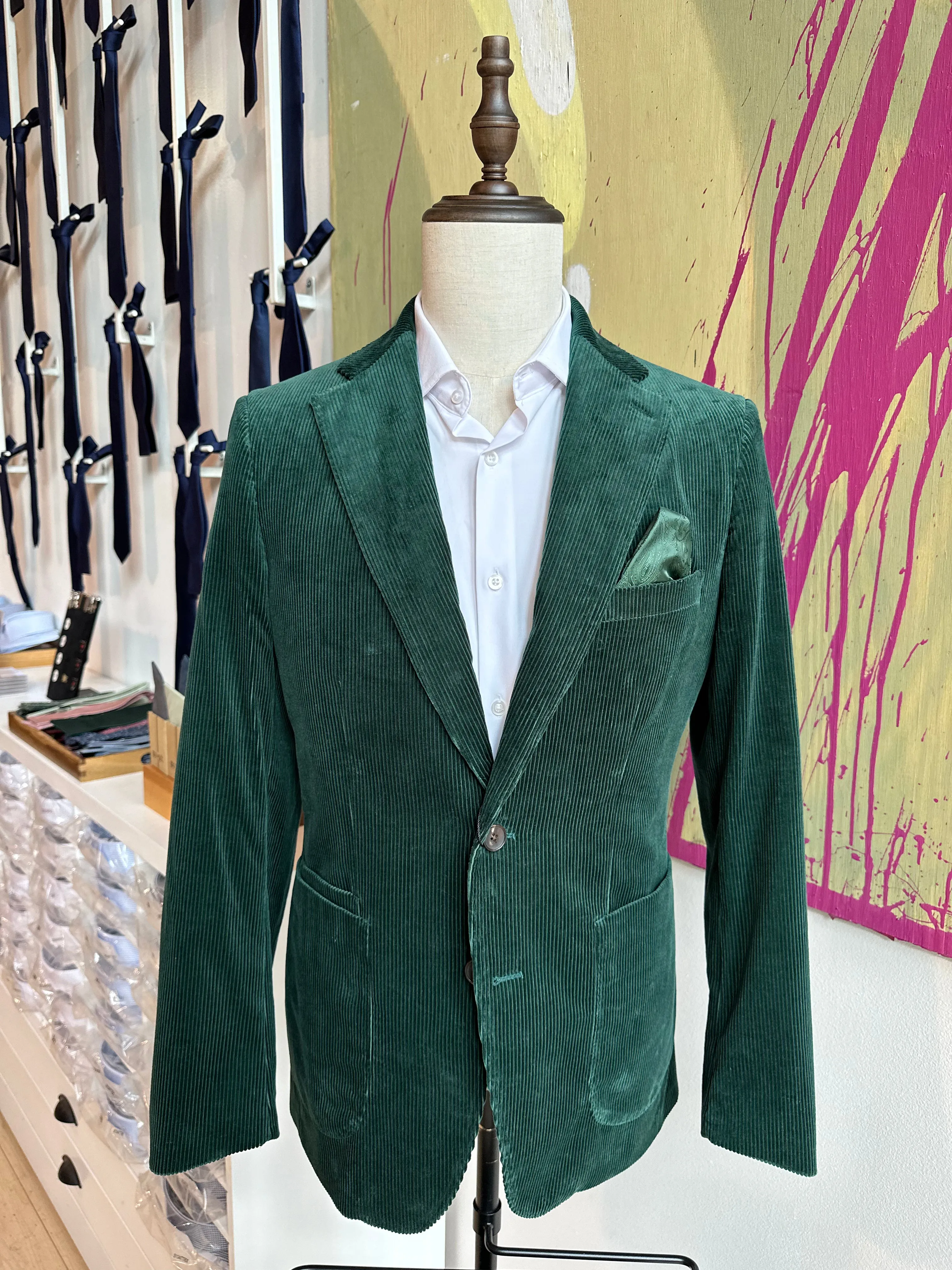 Hunter Green Corduroy Premium Suit