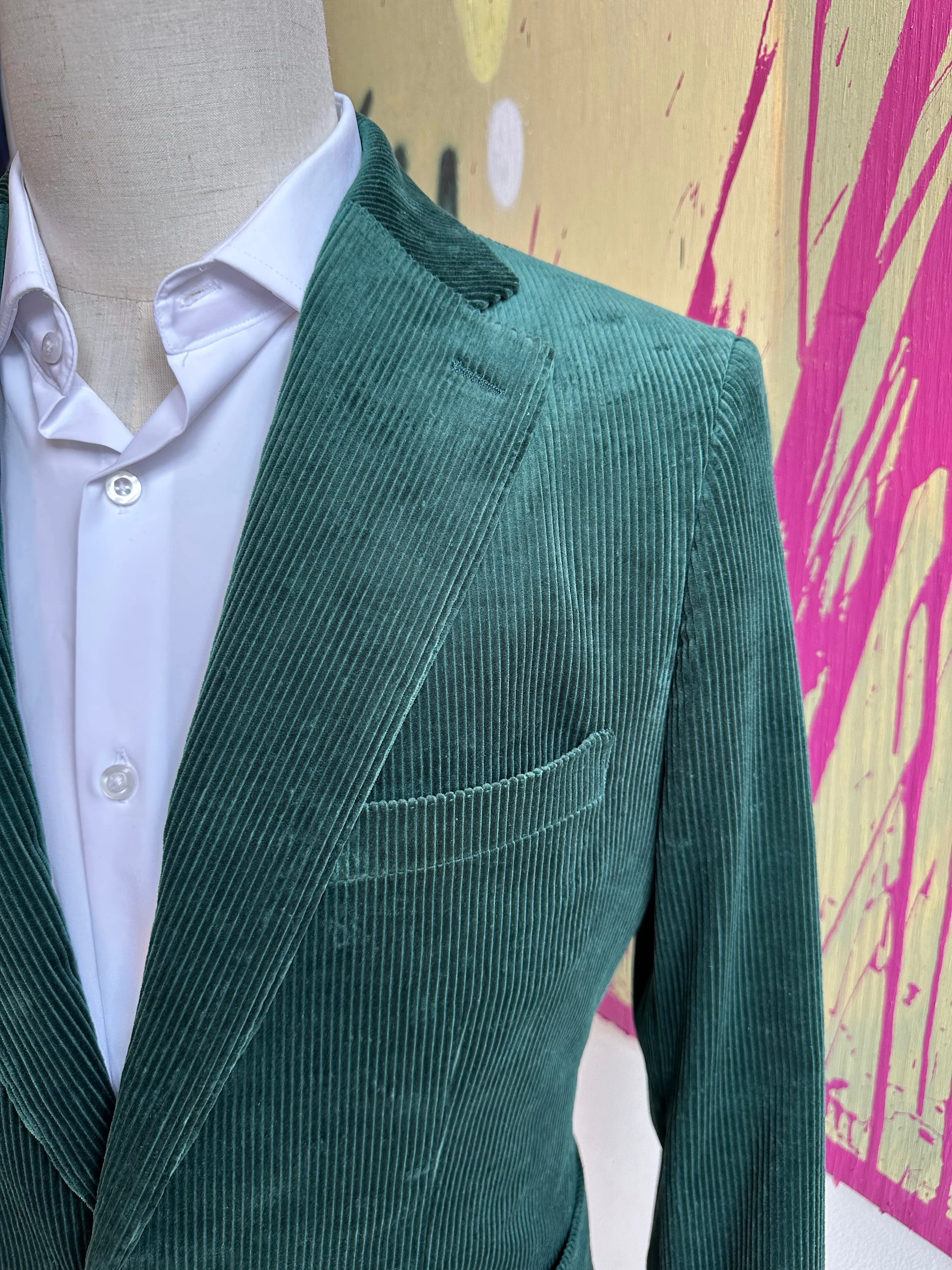 Hunter Green Corduroy Premium Suit