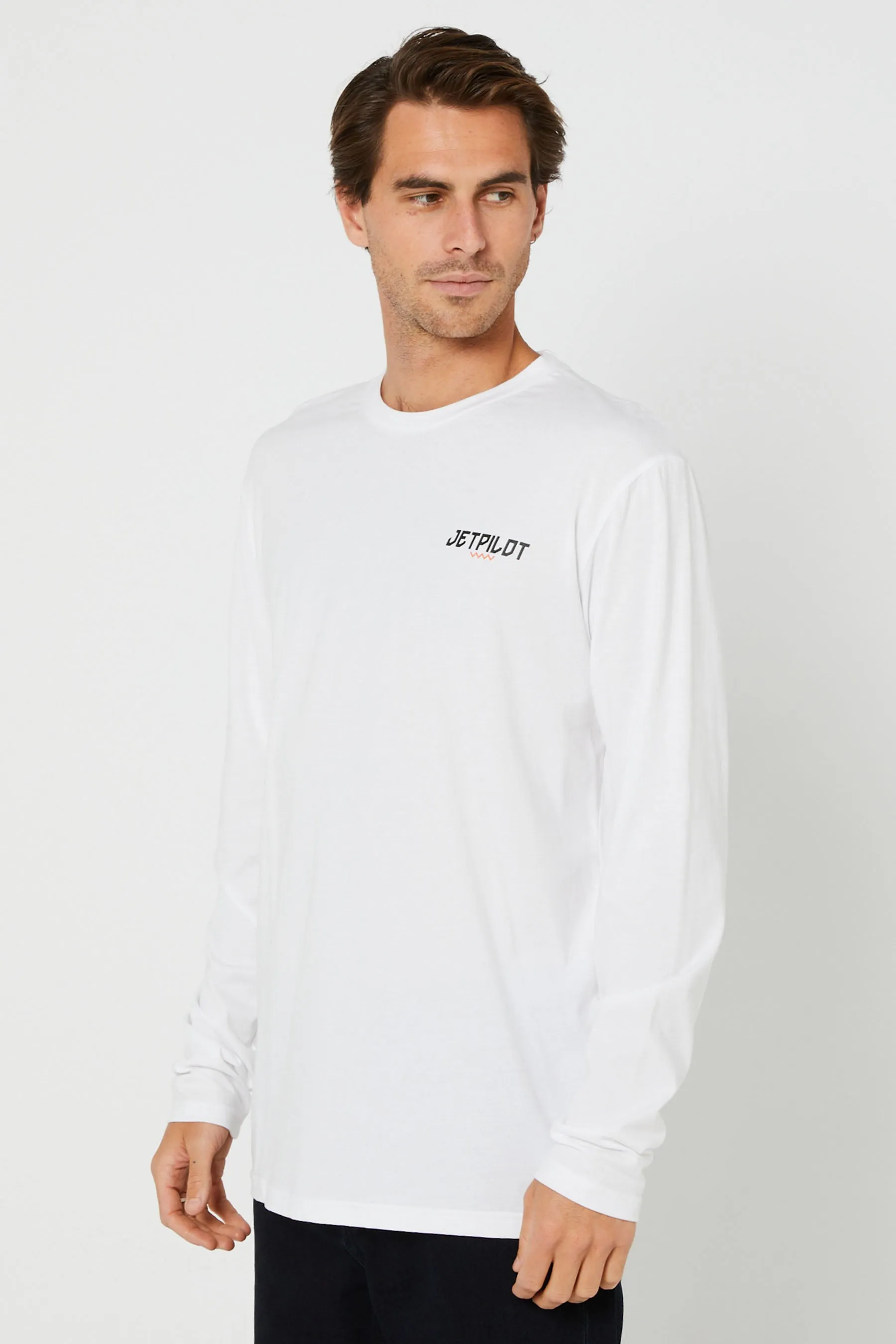 JP Friday Mens L/S Tee - White