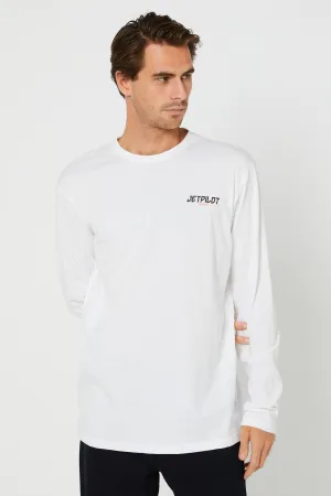 JP Friday Mens L/S Tee - White