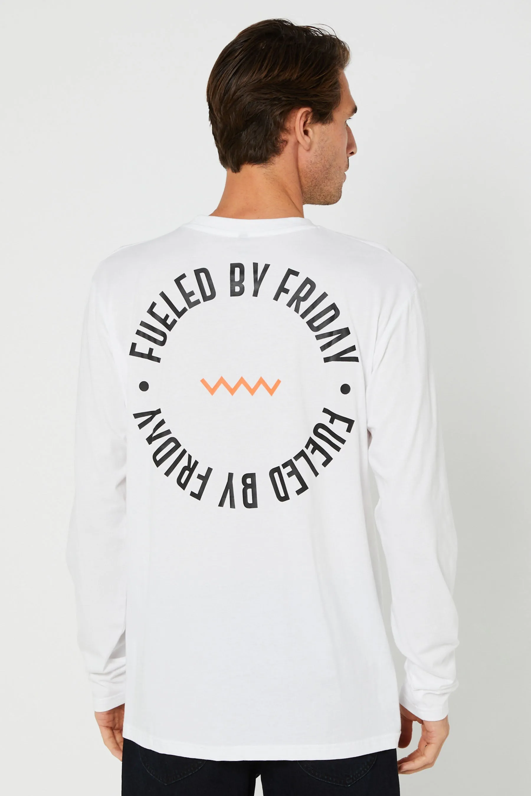 JP Friday Mens L/S Tee - White