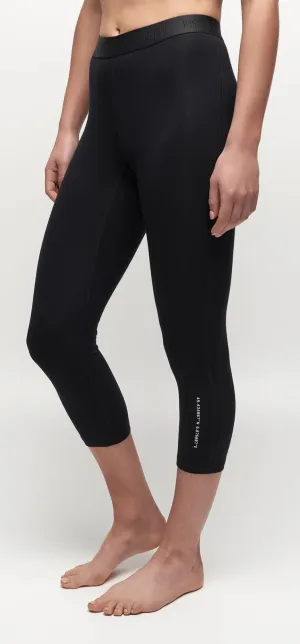 Le Bent Womens Core Lightweight 3/4 Bottom Base Layer Black