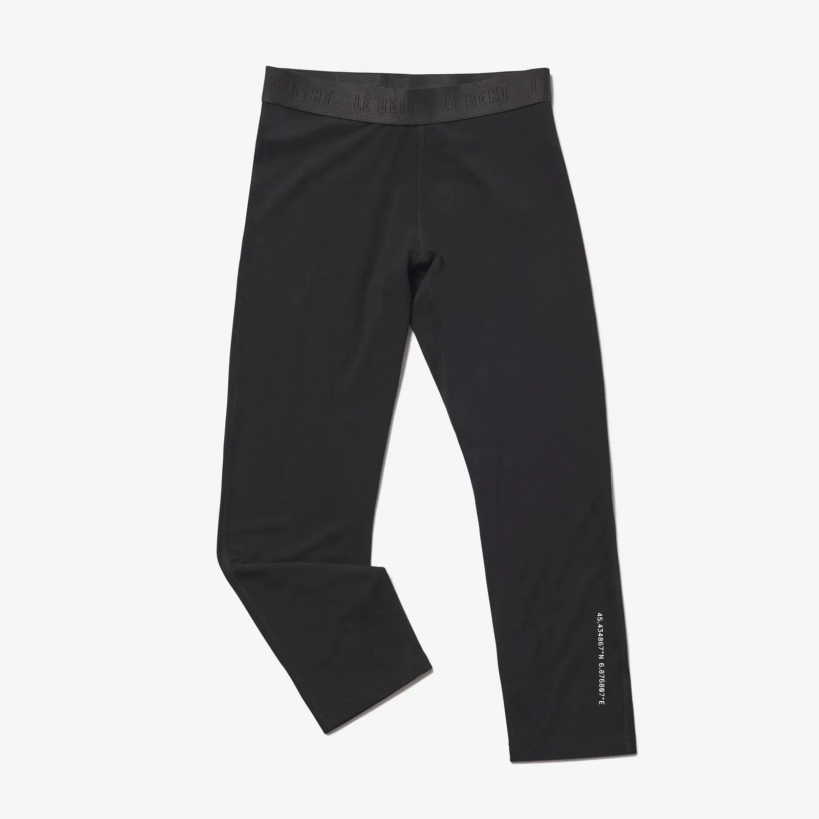 Le Bent Womens Core Lightweight 3/4 Bottom Base Layer Black