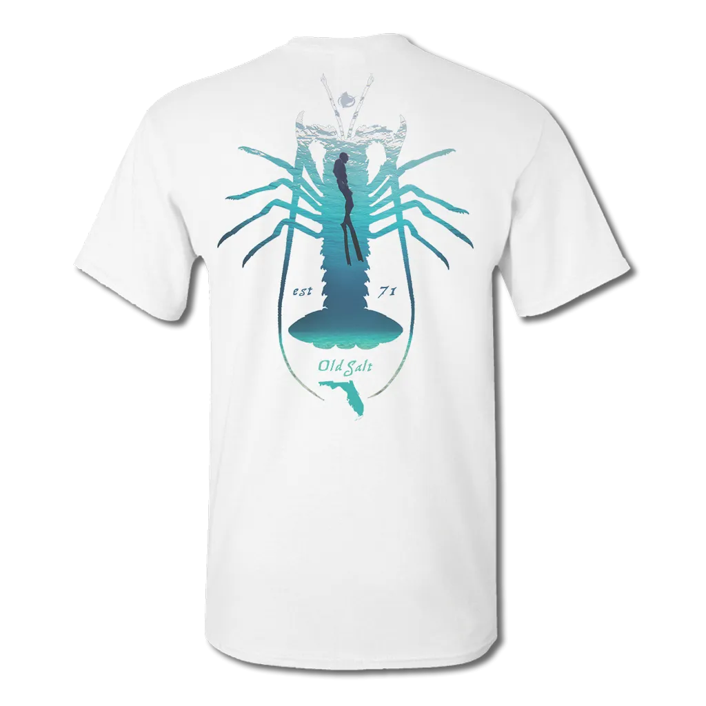 Lobster Diver - Cotton/Poly Fishing T-Shirt