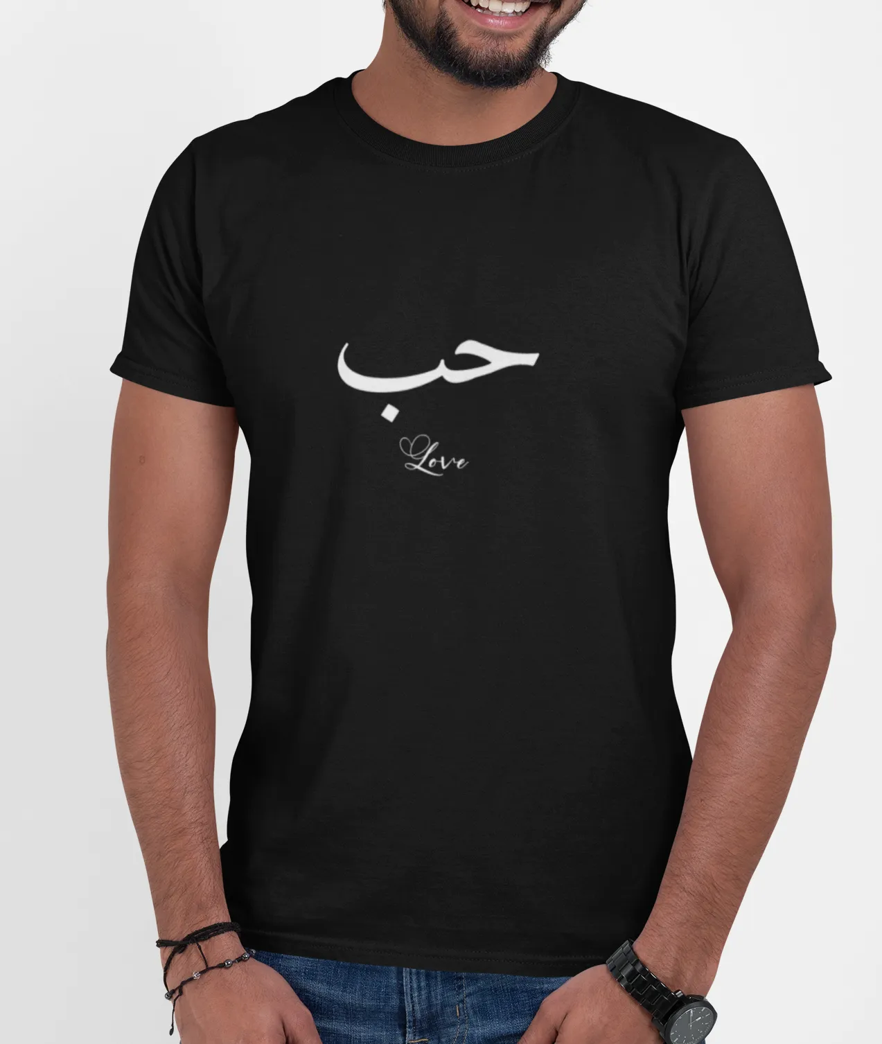 Love Symbol Men's Black Tee