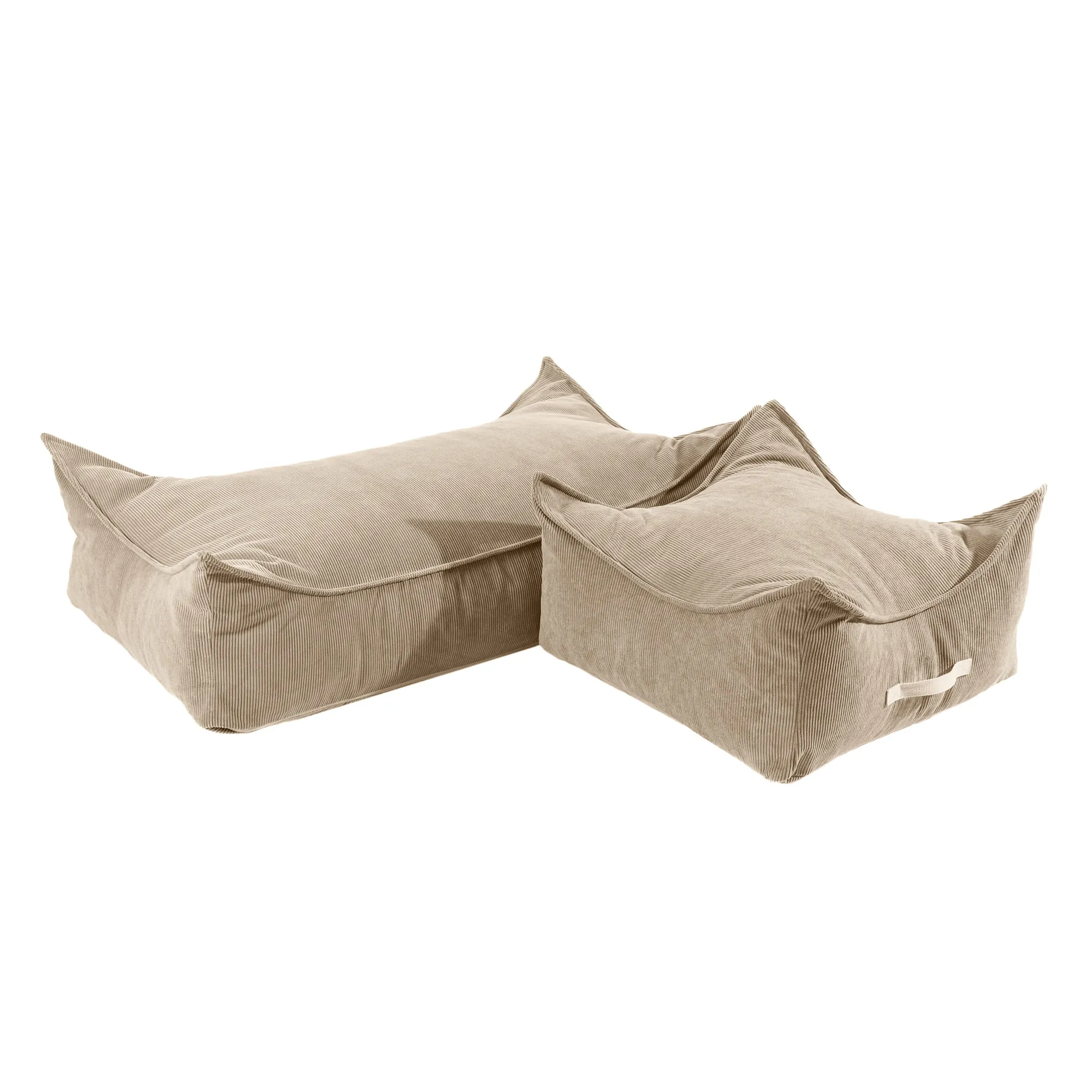 Luxury Corduroy Rectangular Pouffe For Kids By MeowBaby