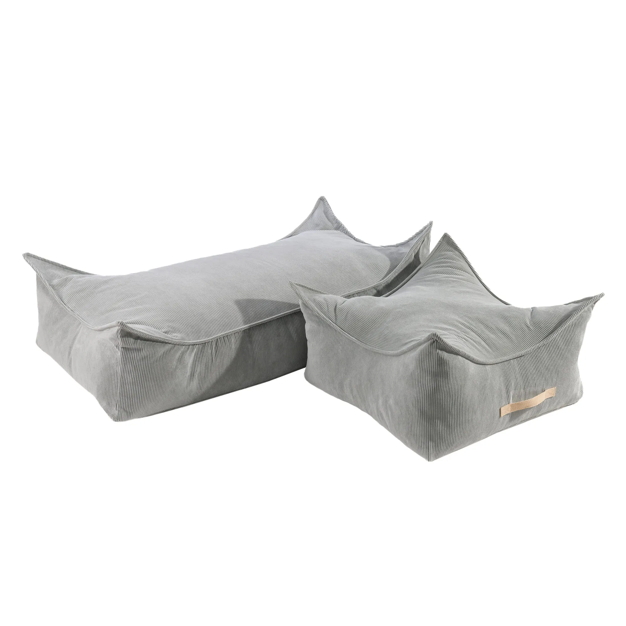 Luxury Corduroy Rectangular Pouffe For Kids By MeowBaby
