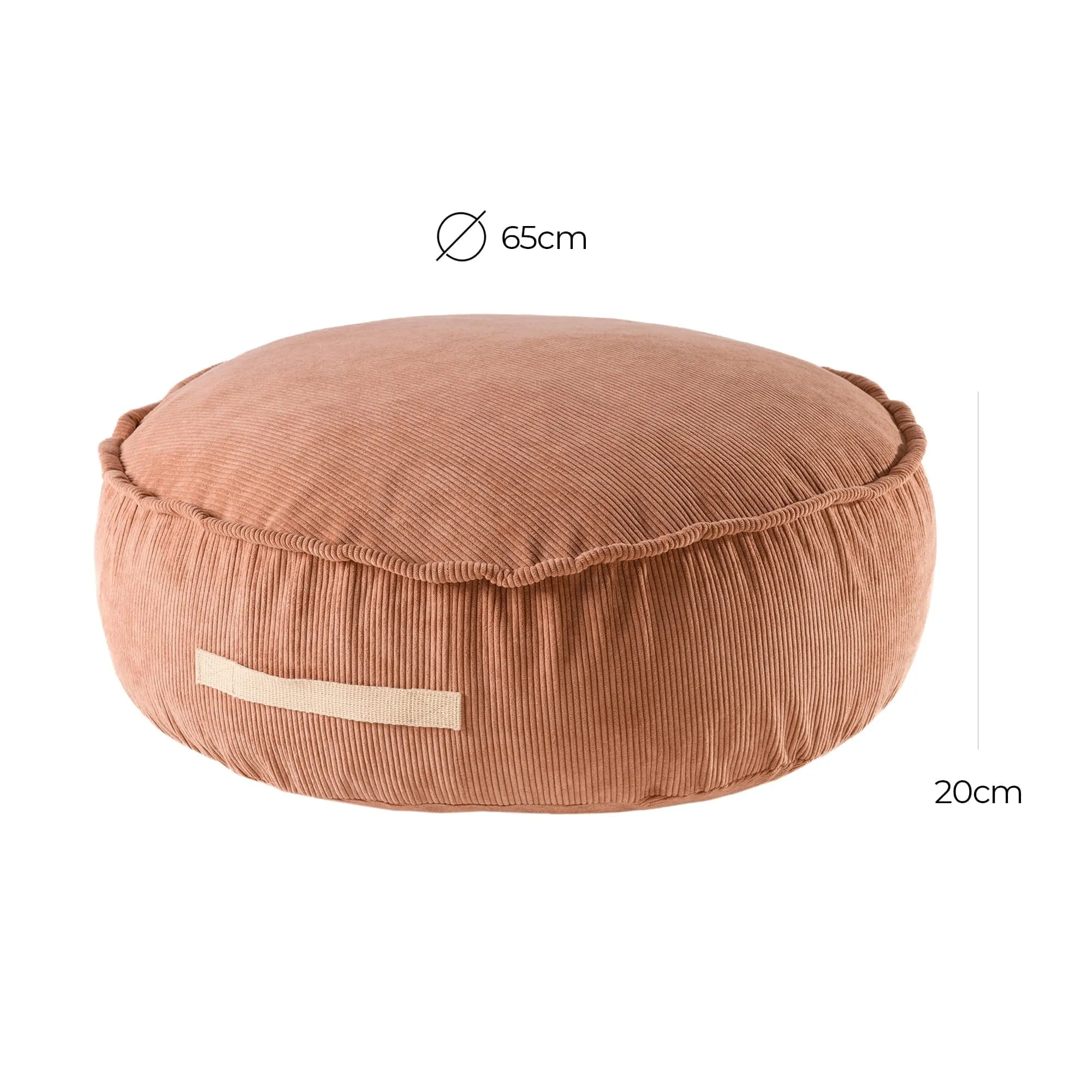 Luxury Corduroy Round Pouffe For Kids By MeowBaby